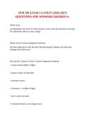 NUR 301 EXAM 2 LATEST &lpar;2026-2027&rpar; QUESTIONS AND ANSWERS GRADED A&plus;