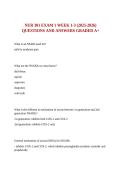NUR 301 EXAM 1 WEEK 1-3 &lpar;2025-2026&rpar; QUESTIONS AND ANSWERS GRADED A&plus;