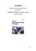 Test Bank For Clayton&rsquo;s Basic Pharmacology for Nurses 20th Edition by Michelle J&period; Willihnganz&comma; Samuel L&period; Gurevitz&comma; Bruce Clayton Complete Edition &vert;&vert; All Chapters Included&vert;&vert; 100&percnt; Verified Answers&vert;&vert; Latest Edition 2026&vert;&vert;