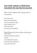 BOLC PHASE 1 MODULE G CERTIFICATION EVALUATION TEST 2026 PRACTICE SOLUTION