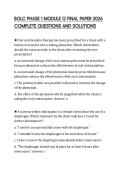 BOLC PHASE 1 MODULE G FINAL PAPER 2026 COMPLETE QUESTIONS AND SOLUTIONS