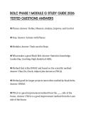BOLC PHASE 1 MODULE G STUDY GUIDE 2026 TESTED QUESTIONS ANSWERS