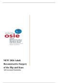 NEW 2026 Adult Reconstructive Surgery of the Hip and Knee Self-Assessment Examination