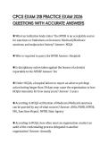 CPCS EXAM 318 PRACTICE EXAM 2026 QUESTIONS WITH ACCURATE ANSWERS