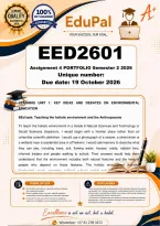 Eed2601 Assignment 4 Portfolio &lpar;Complete Answers&rpar; 2026 - Due October 2026