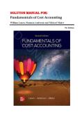 Solution Manual for Fundamentals Of Cost Accounting 7th Edition by William Lanen&comma; Shannon Anderson and Michael Maher