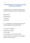 Pharmacology Midterm Exam Questions with 100&percnt; Verified Answers UPDATED&excl;&excl;&excl;&period;