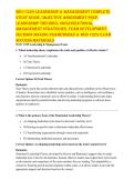 WGU C229 ORGANIZATIONAL MANAGEMENT & STRATEGY 2026 &vert; OA PRACTICE GUIDE