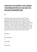 ADVANTAGE FOR MATERNAL CHILD NURSING CARE PREMIUM REVIEW SET 2026 PRACTICE SOLUTION GUARANTEED PASS