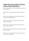 ENGINE TUNE UP 2026 COMPLETE SOLUTION SCRIPT ACCURATE RESPONSES A&plus;