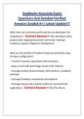Guidewire Associate Exam  Questions And Detailed Verified Answers Graded A&plus;&vert; Latest Update&excl;