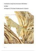Test Bank for Living in the Environment 18th Edition  by Miller  &vert;All Chapters &lpar;1-25&rpar;&vert; Expert Verified Answers &vert; Graded A&plus;