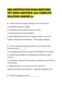 AEM CERTIFICATION EXAM QUESTIONS TEST BANK QUESTIONS 2026 COMPLETE SOLUTIONS GRADED A&plus;
