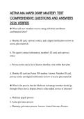 AETNA MA MAPD DSNP MASTERY TEST COMPREHENSIVE QUESTIONS AND ANSWERS 2026 VERIFIED