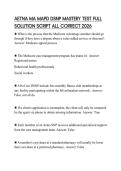 AETNA MA MAPD DSNP MASTERY TEST FULL SOLUTION SCRIPT ALL CORRECT 2026