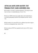 AETNA MA MAPD DSNP MASTERY TEST PREMIUM STUDY GUIDE ANSWERED 2026