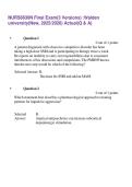 NURS6630N Final Exam&lpar;3 Versions&rpar; &colon;Walden university&lpar;New&comma; 2025&sol;2026&rpar; Actual&lpar;Q & A&rpar;