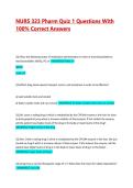 NURS 323 Pharm Quiz 1 Questions With 100&percnt; Correct Answers 2026