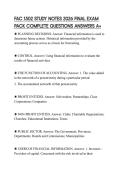 FAC 1502 STUDY NOTES 2026 FINAL EXAM PACK COMPLETE QUESTIONS ANSWERS A&plus;