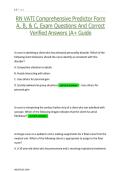 RN VATI Comprehensive Predictor Form  A&comma; B&comma; & C&comma; Exam Questions And Correct  Verified Answers &vert;A&plus; Guide
