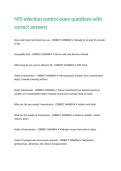 NYS infection control exam questions with correct answers