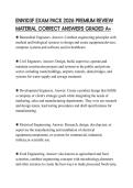 ENN103F EXAM PACK 2026 PREMIUM REVIEW MATERIAL CORRECT ANSWERS GRADED A&plus;