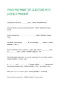 TRACK AND FIELD TEST QUESTIONS WITH CORRECT ANSWERS&period;