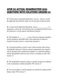 AFSB 152 ACTUAL EXAMINATION 2026 QUESTIONS WITH SOLUTIONS GRADED A&plus;