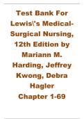 Test Bank for Lewis&rsquo;s Medical-Surgical Nursing 12th Edition by Mariann M&period; Harding&comma; Jeffrey Kwong & Debra &vert; 2026 Updated