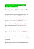 D664 Objective Assessment Exam with Questions and Answers
