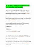 D774 Intro to Business Accounting Exam with Questions and Solutions
