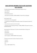AAAE CERTIFIED MEMBER STUDY GUIDE QUESTIONS AND ANSWERS