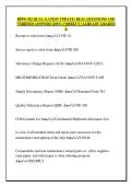 RPPO 302 QUAL &lpar;LATEST UPDATE&rpar; REAL QUESTIONS AND  VERIFIED ANSWERS &vert;100&percnt; CORRECT &vert; ALREADY GRADED  A