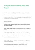 NUR 1290 Exam 1 Questions With Correct Answers