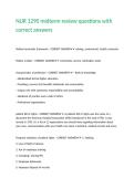NUR 1290 midterm review questions with correct answers