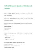 NUR 1290 Exam 1 Questions With Correct Answers