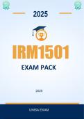 IRM1501 Exam Pack  2026 -  Distinction Guaranteed  &lowbar;UNISA