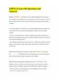 EDPNA Exam with Questions and Answers
