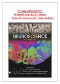 Neuroscience 6th Edition by Purves &ndash; Complete Test Bank with Answers & Study Questions for All 34 Chapters Inclusive