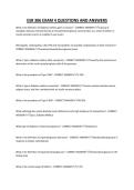 ESR 306 EXAM 4 QUESTIONS AND ANSWERS
