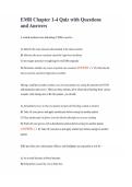 EMR Chapter 1-4 Quiz with Questions and Answers