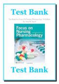 TEST BANK FOR FOCUS ON NURSING PHARMACOLOGY 7TH EDITION BY AMY M KARCH ALL CHAPTERS COVERED GRADED A&plus; LATEST UPDATE 2026