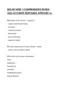 BIOL181 WEEK 1 COMPREHENSIVE REVIEW 2026 ACCURATE RESPONSES APPROVED A&plus;