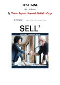 SELL&comma; 7th Edition &lpar;Thomas N&period; Ingram&rpar; &ndash; Complete Test Bank Chapters 1&ndash;10