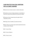 CAISS PRACTICE EXAM 2026 QUESTIONS WITH ACCURATE ANSWERS