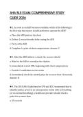 AHA BLS EXAM COMPREHENSIVE STUDY GUIDE 2026