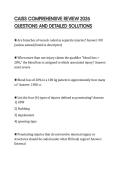 CAISS COMPREHENSIVE REVIEW 2026 QUESTIONS AND DETAILED SOLUTIONS