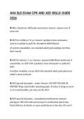 AHA BLS EXAM CPR AND AED SKILLS GUIDE 2026