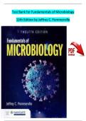 Test Bank for Fundamentals of Microbiology 12th Edition by Jeffrey C&period; Pommerville &vert; 2026 Updated