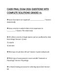 CAISS FINAL EXAM 2026 QUESTIONS WITH COMPLETE SOLUTIONS GRADED A&plus;